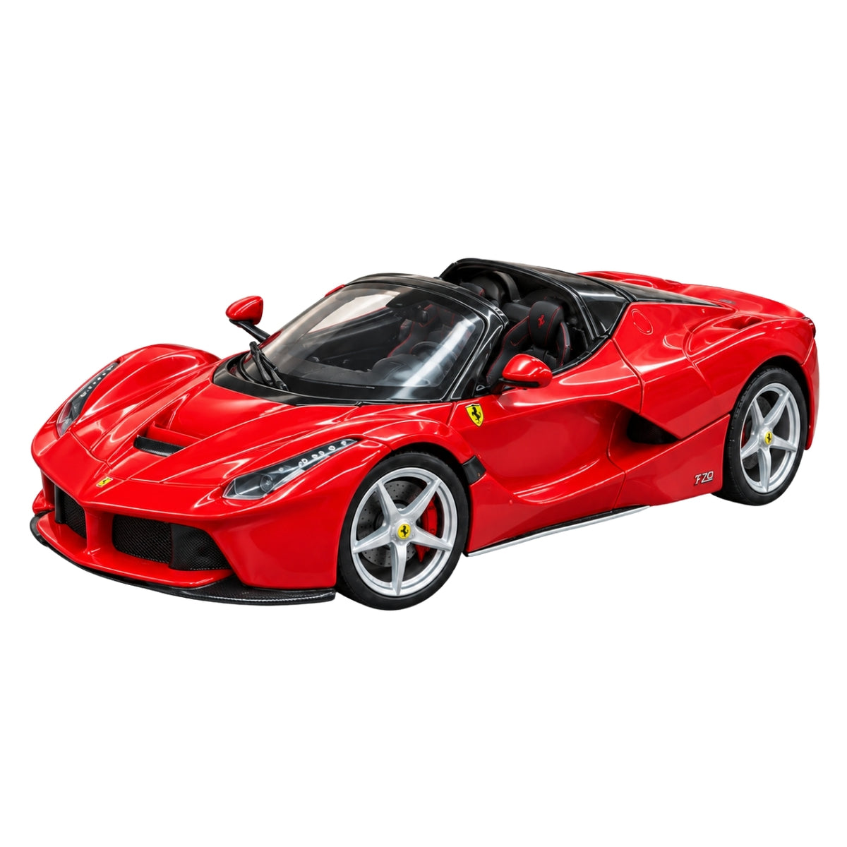 Bburago Ferrari LaFerrari Aperta 1:24 Scale Die-Cast Model Car – Red Supercar Replica with Detailed Interior, Realistic Wheels & Premium Collectible Display Model
