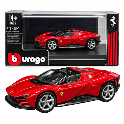 Bburago 1:64 Ferrari Daytona SP3 Red Die-Cast Model Car – Detailed Collectible Supercar Replica for Ferrari Fans & Diecast Collectors