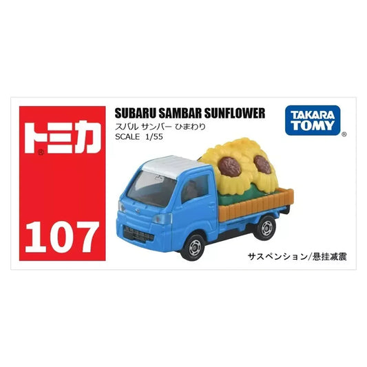 Takara Tomy Tomica 107 Subaru Sambar Sunflower - Jaiman Toys