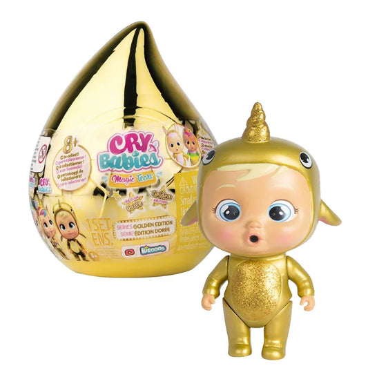 Cry Babies Magic Tears Golden Edition – Surprise Mini Collectible Dolls with Real Tears & Accessories