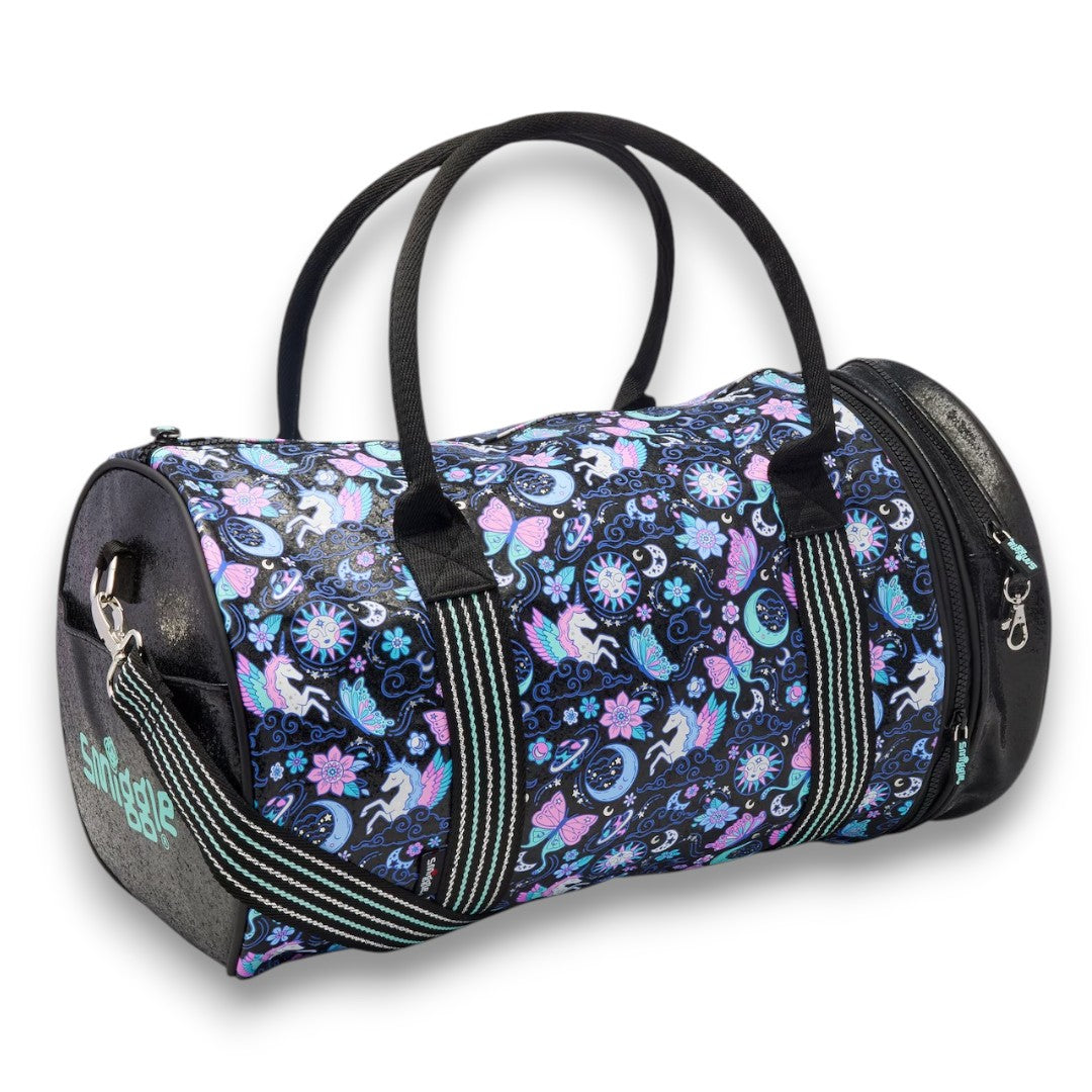 Smiggle Kids Travel Duffel Bag | Weekender Sports Bag with Adjustable Shoulder Strap, Large Capacity&  Cute Designs (44cm) (1 Assorted Bag)