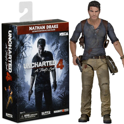 Uncharted 4 Ultimate Nathan Drake Action Figure Model Collectible Statue (7" Scale)