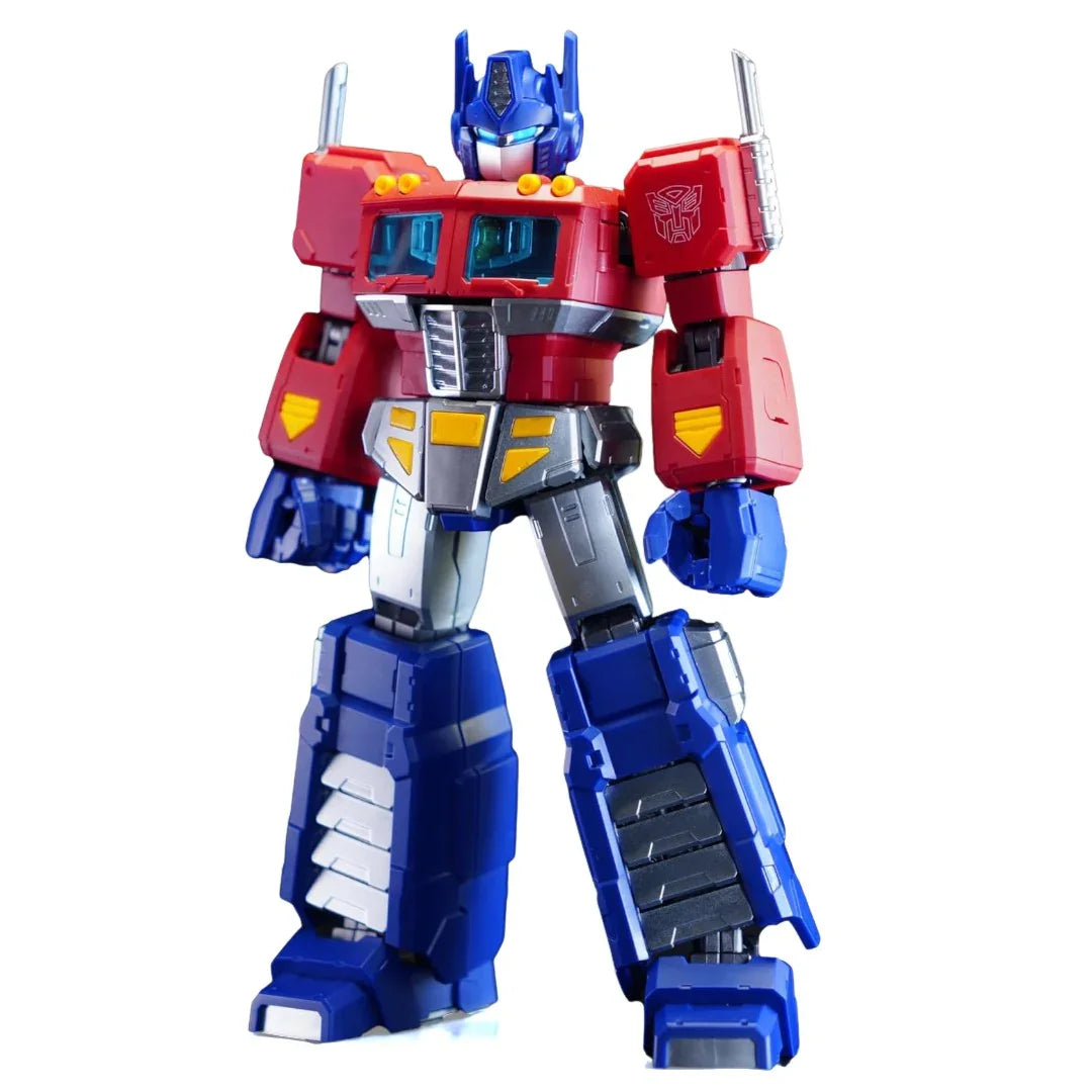 BLOKEES Transformers Action Edition G1 Optimus Prime Model Kit | 45-Point Articulated -7Inch Buildable Figure with Light Module & Accessories