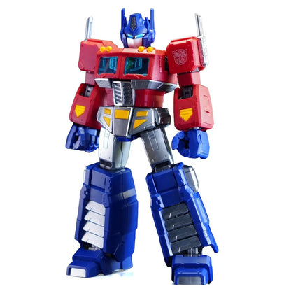 BLOKEES Transformers Action Edition G1 Optimus Prime Model Kit | 45-Point Articulated -7Inch Buildable Figure with Light Module & Accessories