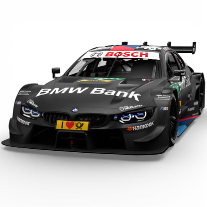 RMZ Hobby 1:32 BMW M4 DTM Die-Cast Model Car – Black|Pull Back, Openable Doors, Light & Sound (664999)