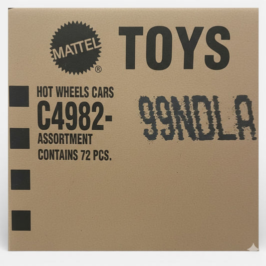 Hot Wheels C4982-99NDLA Assorted Diecast Cars Box (72 Pieces) – Original Mattel Master Carton Bulk Toy Cars