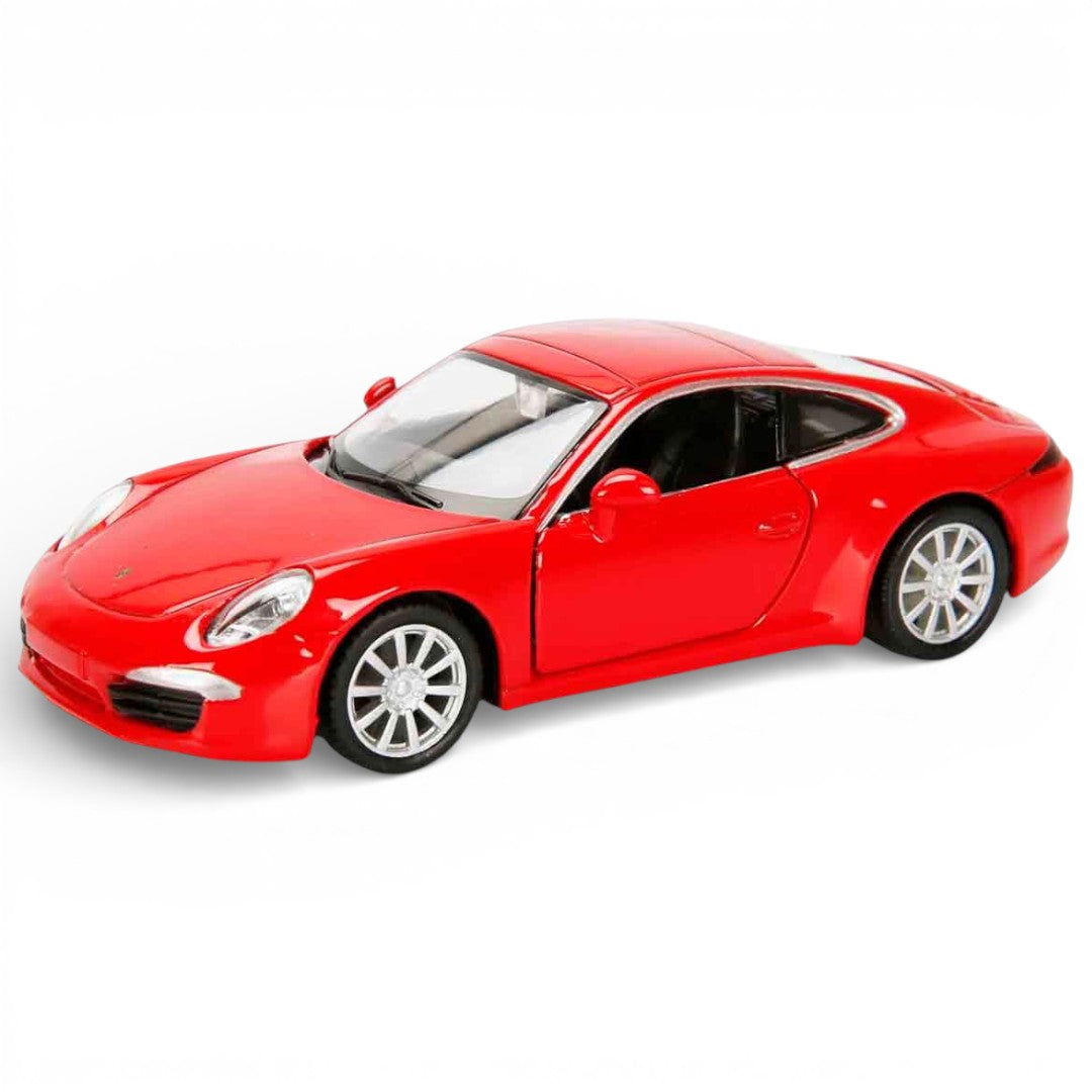 RMZ City 1:36  Porsche 911 Carrera S  Diecast Car Model – Red | Openable Doors, Sound & Light