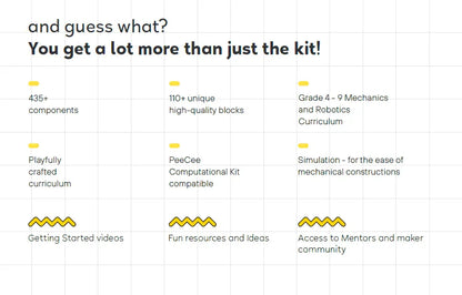 Yudu Play Dynamex – Foundational Mechanical Blocks Kit (435+ Components, Ages 8+) - Jaiman Toys