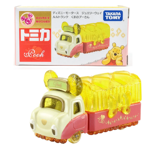 Disney Motors Jewelryway Lulu Trunk Pooh- TAKARA TOMY -Diecast Scale Model Car