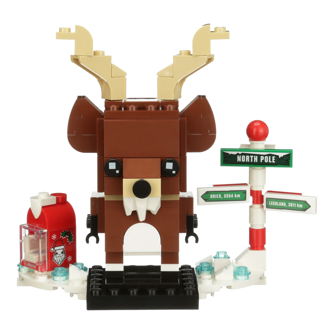 LEGO 40353 Brickheadz Reindeer, Elf & Elfillo Christmas Decorations (281 Pieces)