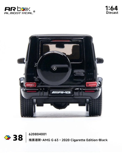 Almost Real 1:64 Mercedes-AMG G 63 (2020) Cigarette Edition Black Diecast Model Car | Premium Collectible SUV