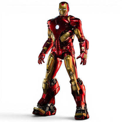 ZD Toys 1/10 Scale Iron Man Mark 10 Action Figure Non-Light-Up | Marvel Studios Iron Man 3 Collector Figure