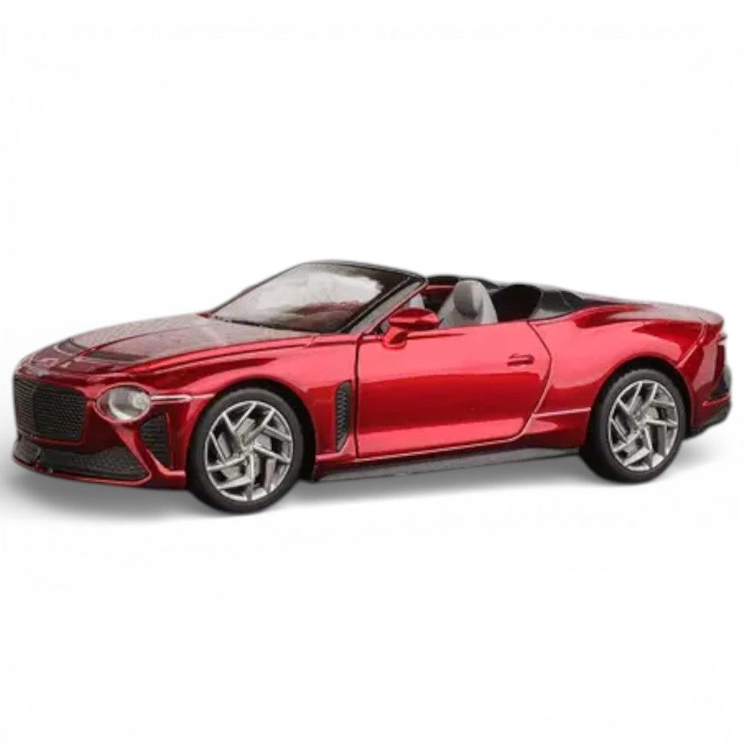 MSZ 1:32 Bentley Mulliner Bacalar Die-Cast Model Car – Red| Pull Back, Openable Doors, Light & Sound (68741)