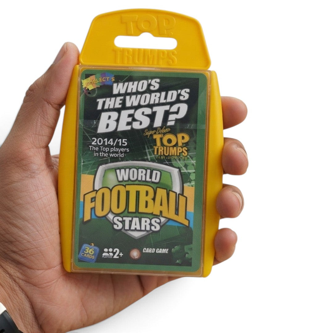Top Trumps World Football Stars Card Game – 36 Cards, 2+ Players