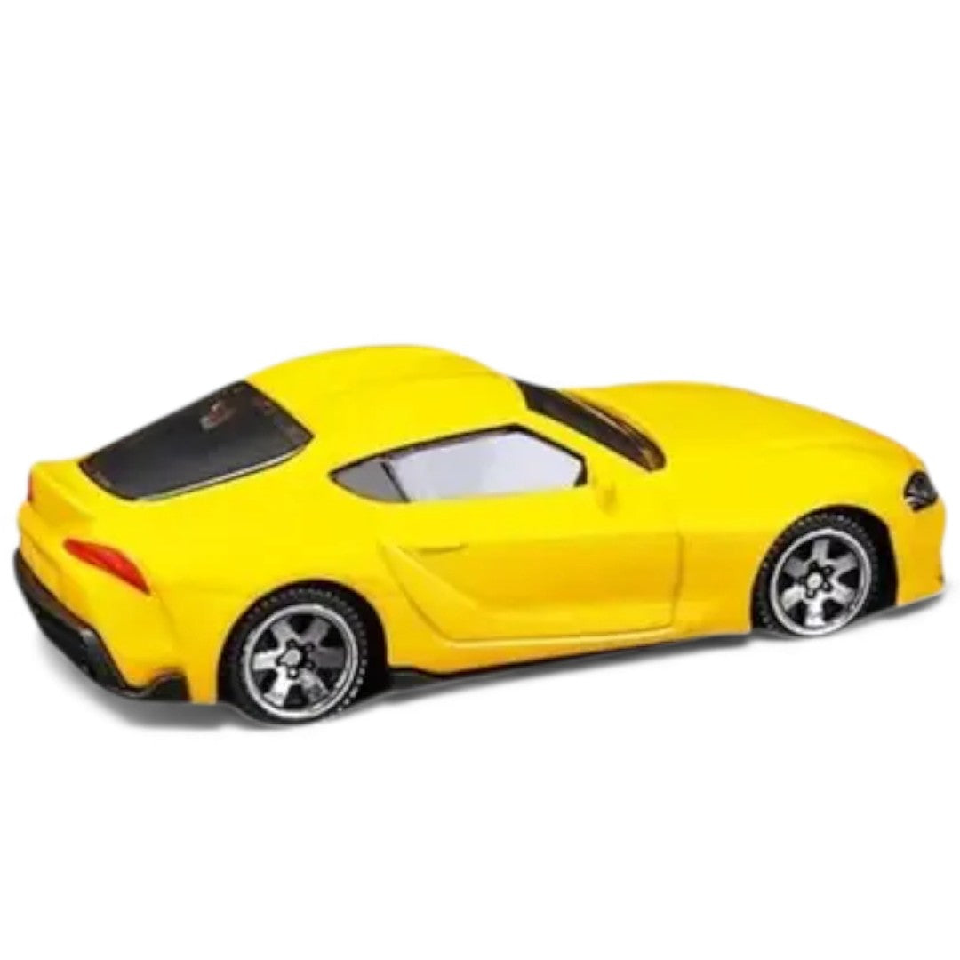 CCA 1:58 Scale Toyota GR Supra Magnetic Series Yellow Die-Cast Model Car