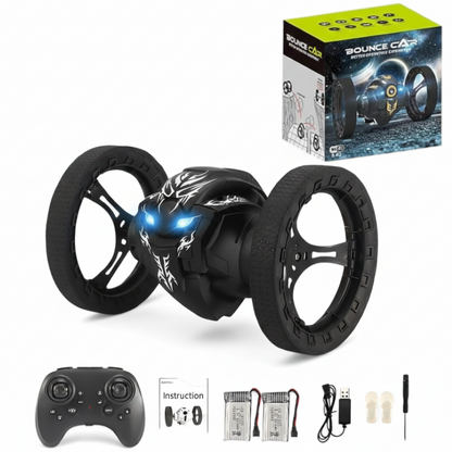 JJRC Q207 2.4G Double-Sided RC Stunt Car with Camera, Lights & Bounce Action Car