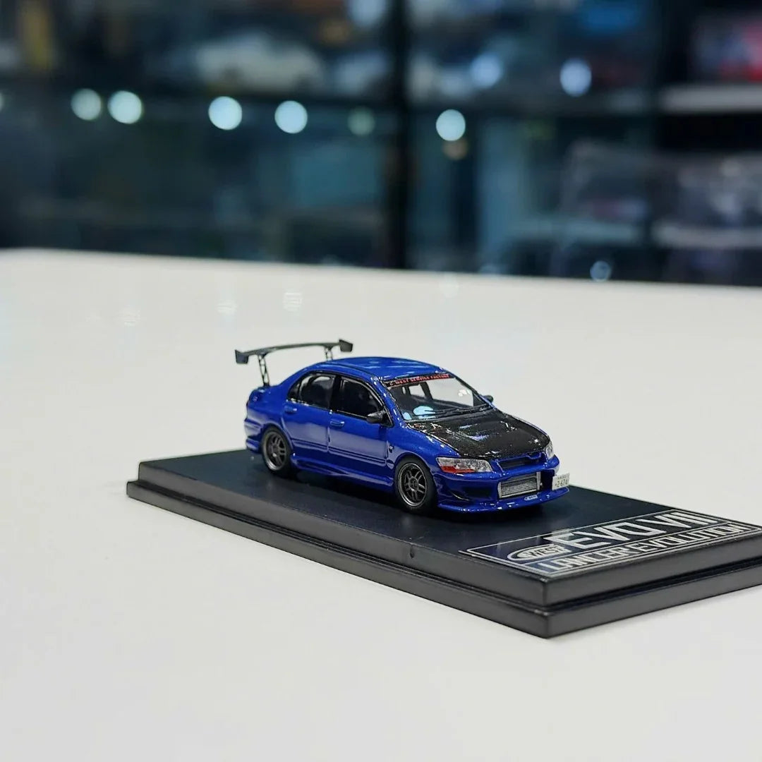 Fast & Speed  1:64 Lancer EVO VII Blue Diecast Car Model