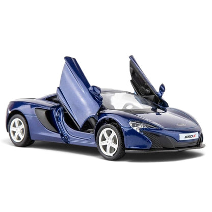 RMZ City 1:32 McLaren 650S Diecast Model Car – Blue/Orange (2 Variants)