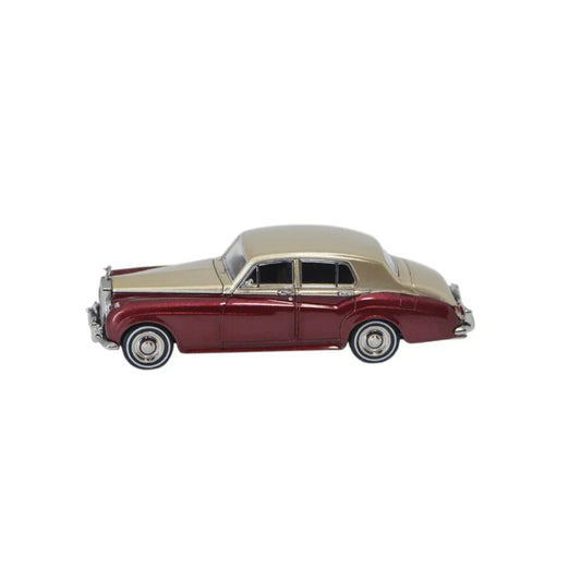 GFCC 1:64 Scale 1955 Rolls-Royce Silver Cloud, Red and Gold Diecast Car Model - Jaiman Toys