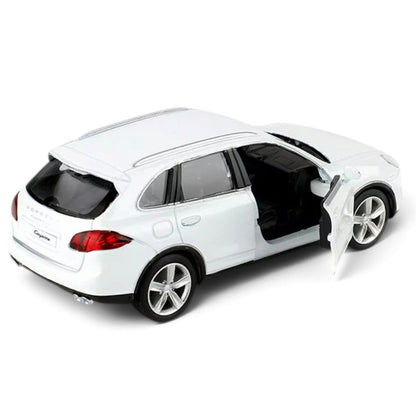RMZ City 1:32 Porsche Cayenne Turbo Diecast Scale Model SUV – White | Collectible Model Car