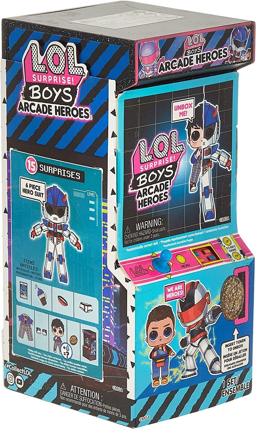 Boys Arcade Heroes Action Doll 15 Surprises – L.O.L. Surprise