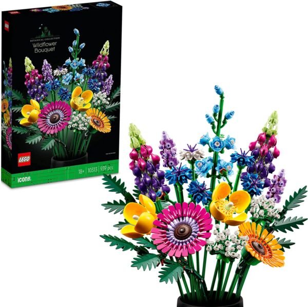 LEGO Icons Wildflower Bouquet 10313 Building Set (939 Pieces) - Jaiman Toys