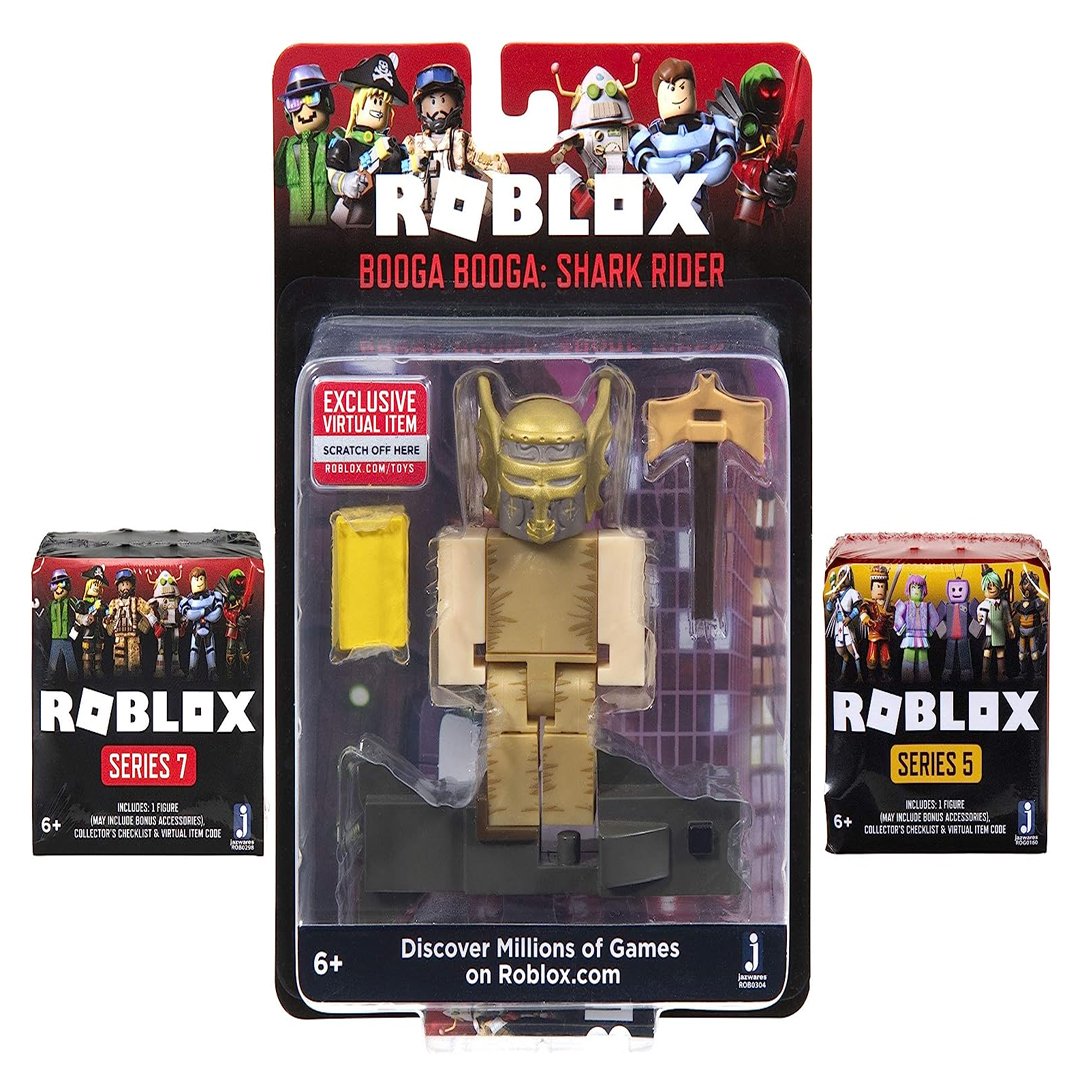  Roblox Action Collection - Series 12 Mystery Figure 6-Pack  [Includes 6 Exclusive Virtual Items] : Toys & Games