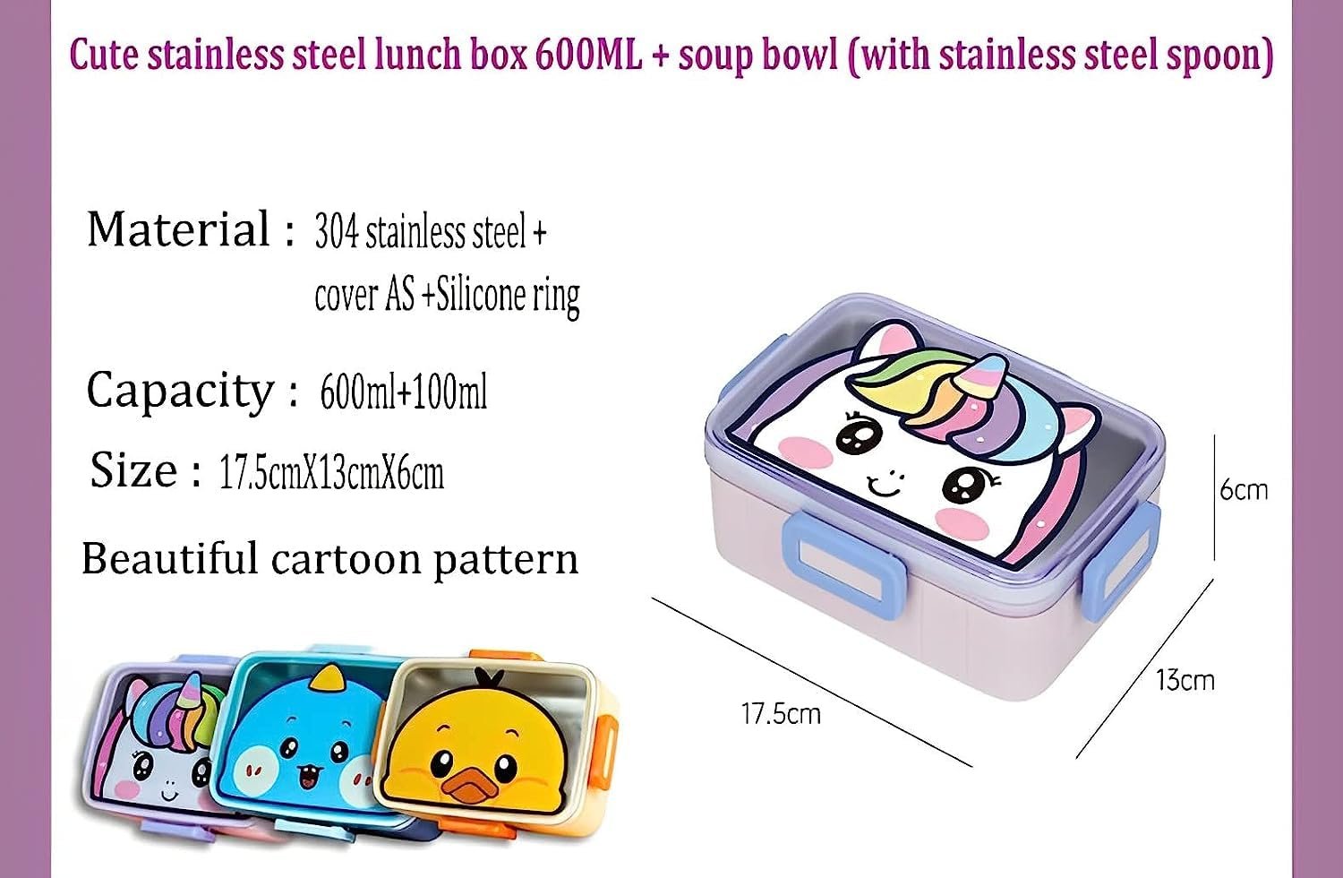 Super Cute Teeny Tony (750ml) Lunch Boxes for Toddlers With Spoon & Sc –  Myneemoe