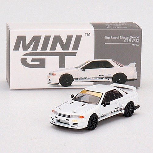 Mini GT Nissan Skyline GT-R VR32 Top Secret White (1/64